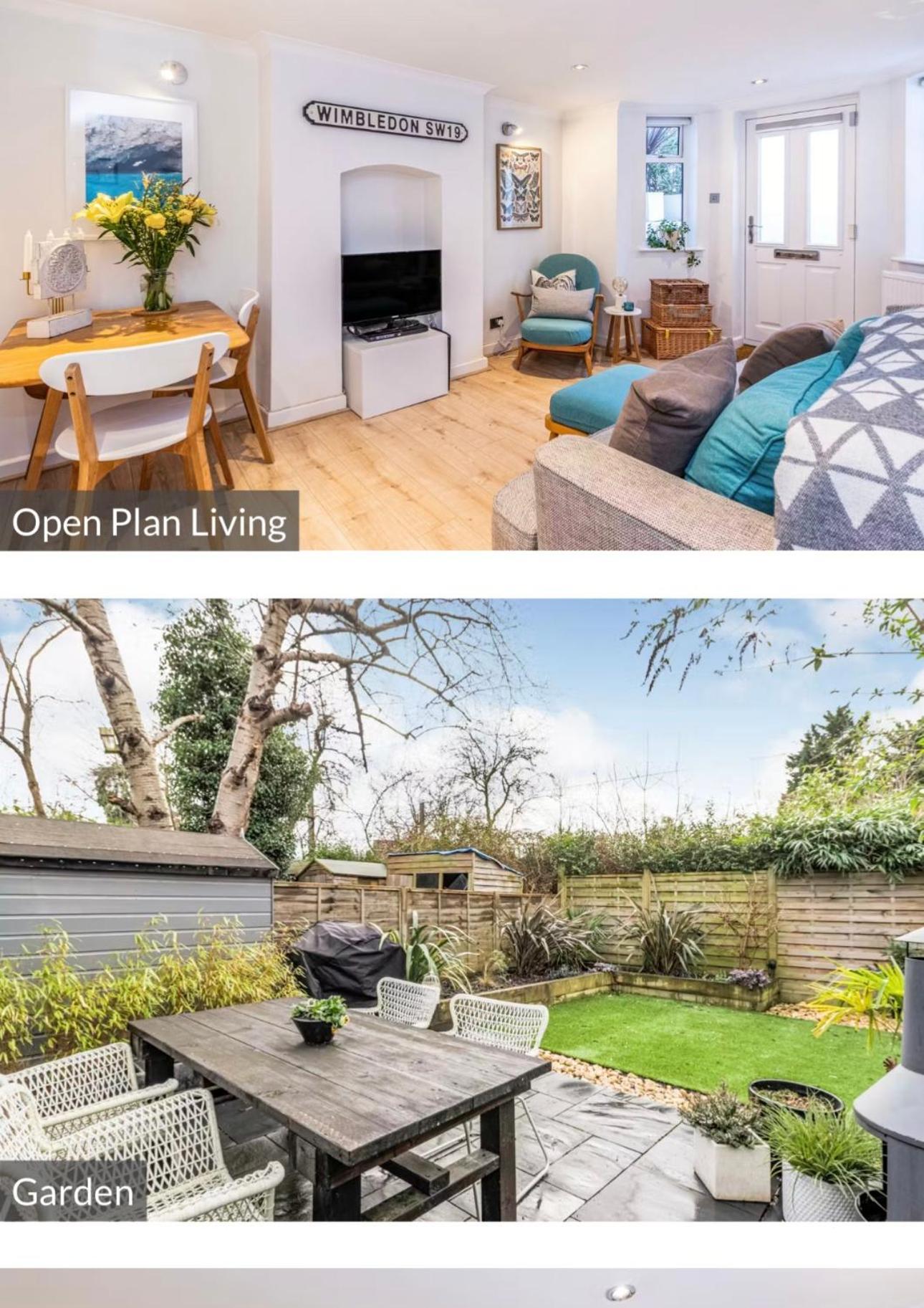 런던 Stunning, Stylish Garden Flat In The Heart Of Wimbledon 아파트 외부 사진